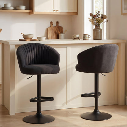 Adjustable Swivel Bar Stools Set of 2