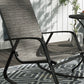 Set of 2 Patio Rocking Chairs, Outdoor Rocking Chairs with High Backrest, Armrests for Backyard, Garden, Light Brown