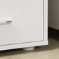 Computer Desk with Keyboard Tray and Drawers, Writing Desk, Home Office Workstation, White