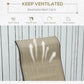Patio Glider with Breathable Mesh Fabric, Outdoor Glider Chair, Garden Rocking Gliding Seat for Patio, Yard, Porch, Sand