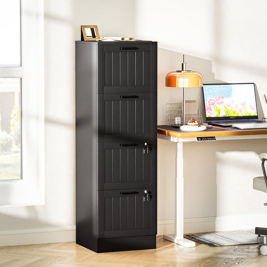4-Drawer Filing Cabinet with Lock