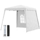 Pop Up Canopy Tent with 2 Sidewalls, UV50+ Tents for Parties, with Carry Bag, Slant Legs, 8 x 8ft Top/9.5 x 9.5ft Base