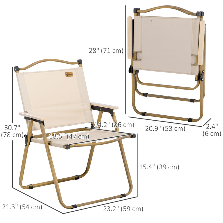 Set of 2 Lightweight Folding Camping Chairs