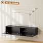 Floating TV Stand with Storage Cupboards for 45, 55, 65in TVs, Wall Mounted TV Console Entertainment Unit, Black
