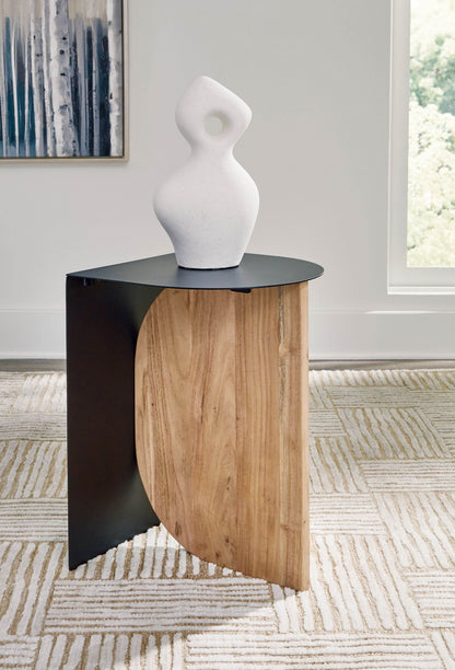 Ladgate - Black / Natural - Accent Table - Forward Furniture