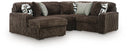 4 Pc. Sectional With LAF Corner Chaise And Armless Chair