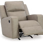 Lavenhorne - Pebble - Rocker Recliner - Faux Leather