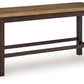 Rylandeen - Double Counter Height Bench - Light Brown / Dark Brown