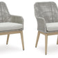 Seton Creek - Arm Chair With Cushion (Set of 2) - Gray