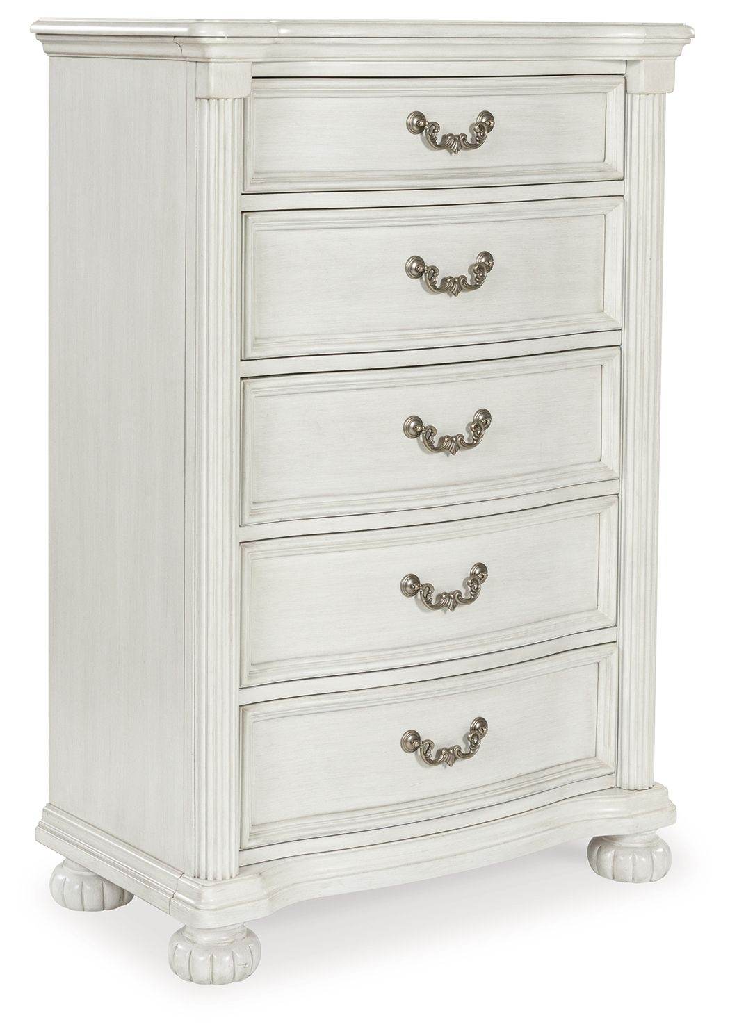 Montelaine - Five Drawer Chest - Antique White