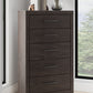 Prendonea - Charcoal - Five Drawer Chest