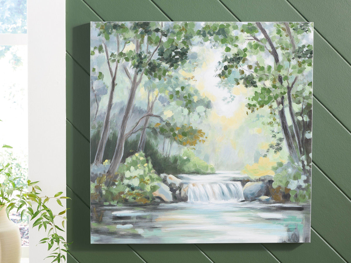 Evermaddick - Green / Gray / White - Wall Art - Forward Furniture