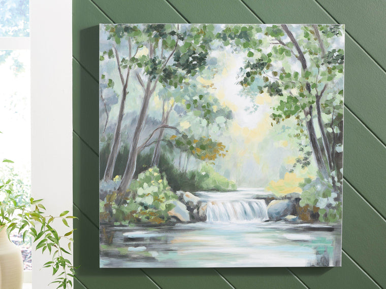 Evermaddick - Green / Gray / White - Wall Art - Forward Furniture