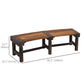 Wooden Outdoor Bench, Wrap Around Tree Bench with Slatted Seat for Yard, Garden, Deck, Lawn, Brown