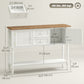 Vintage Console Table with 2 Drawers - White