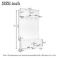 Space‑Saving Coat Rack with 4 Hooks and Top Open Shelf, Multifunctional Cabinet for Compact Homes, 40'' L x 18.5'' W x 72'' H, White