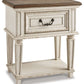 Realyn - One Drawer Night Stand - Chipped White