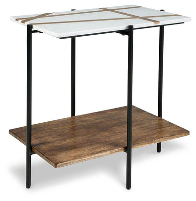 Braxmore - White / Light Brown - Accent Table - Forward Furniture