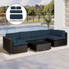 Outdoor Patio Rattan Sofa Set Cushion Polyester Cover Replacement- No Cushion Included
