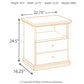 Maribel - Black - One Drawer Night Stand