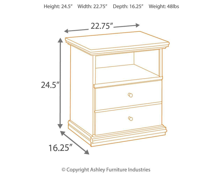 Maribel - Black - One Drawer Night Stand - Forward Furniture