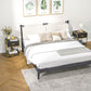 Nightstand Set of 2 with Drawer and Shelf - Black