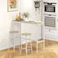 3-Piece Counter Height Bar Table and Chairs, Dining Table and Chairs Set for 2, Pub Table and Chairs