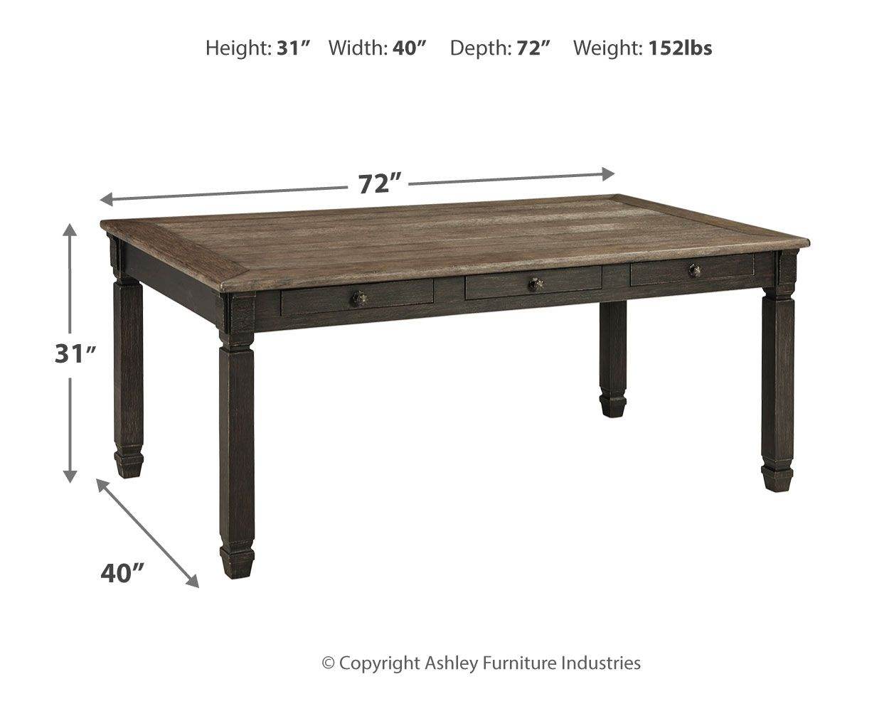 Tyler Creek - Black / Gray - Rectangular Dining Room Table - Forward Furniture