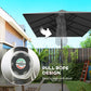 Grey Double-Sided Umbrella with Adjustable Height & 12 Ribs