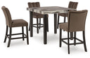 5 Pc. Table, 4 Stools