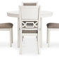 Erinberg - Antique White - Dining Room Table Set (Set of 5)