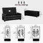 Upholstered Flip Top Storage Bench Fabric Ottoman for Bedroom, Living room, Dark Grey