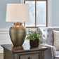 Madney - Antique Gold Finish - Metal Table Lamp