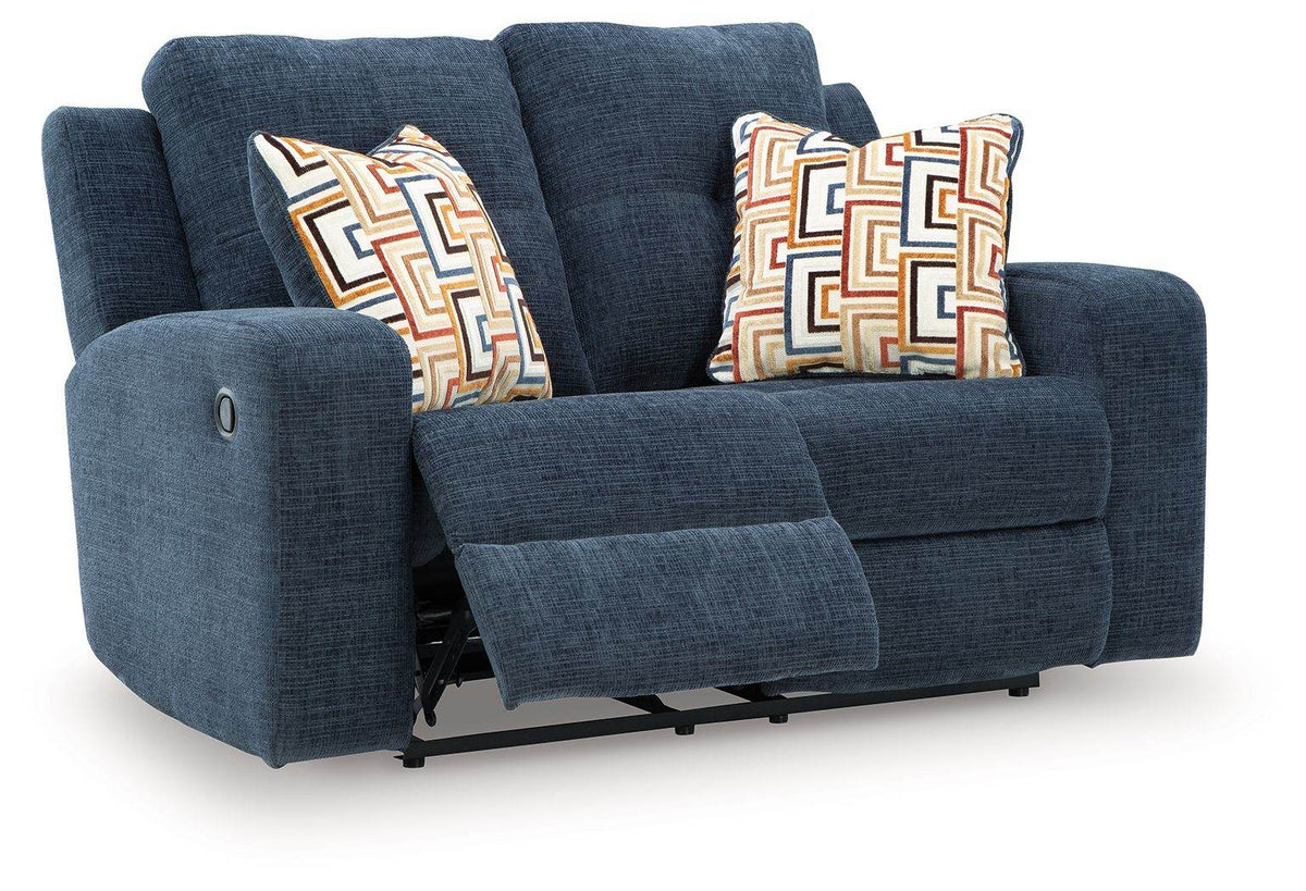 Danum - Ink - Reclining Loveseat - Fabric - Forward Furniture