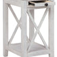 Adalane - White / Gray - Accent Table