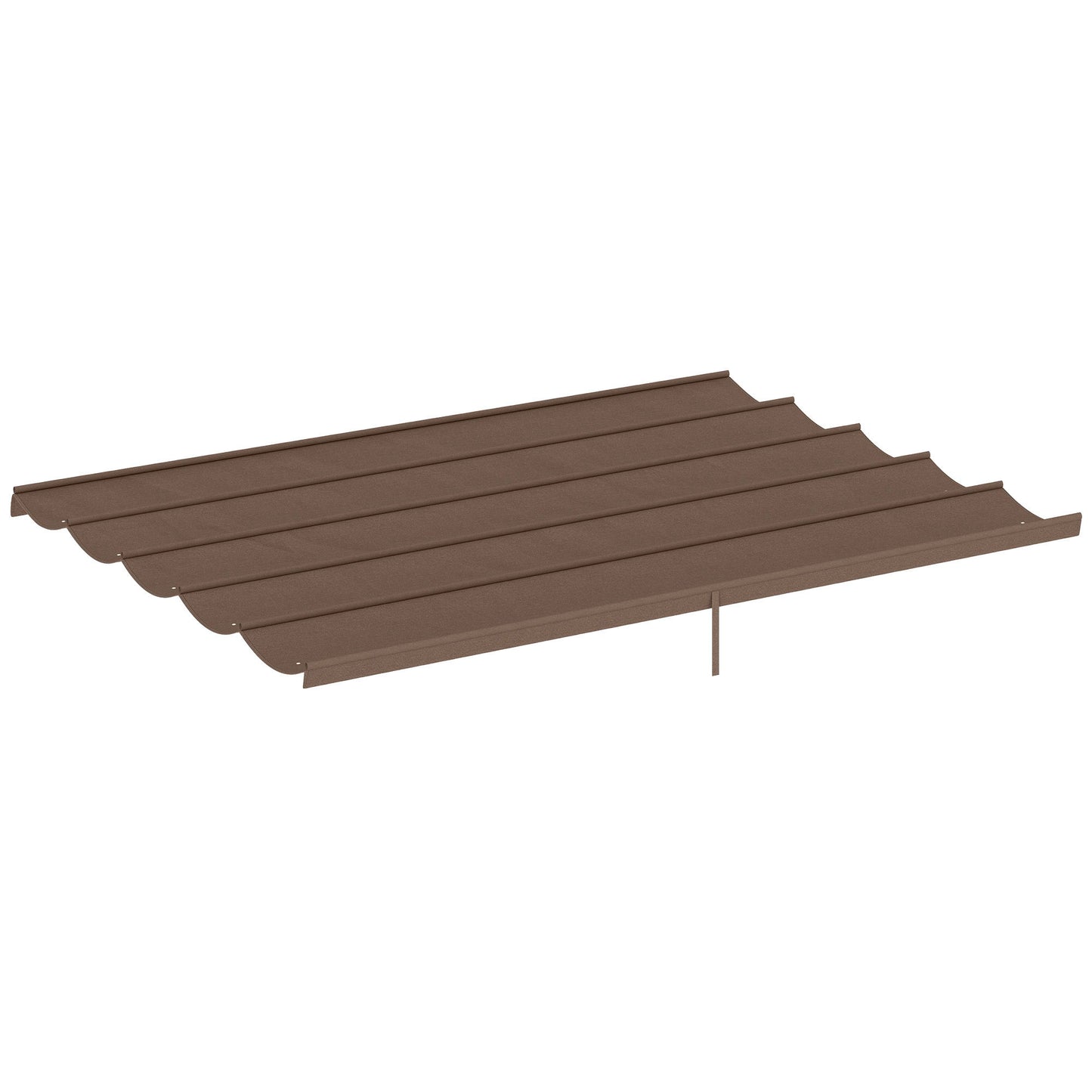 8.5' x 11.5' Retractable Pergola Canopy Replacement, Fit 10' x 13' Frame, Pergola Cover Replacement Top Only, Coffee