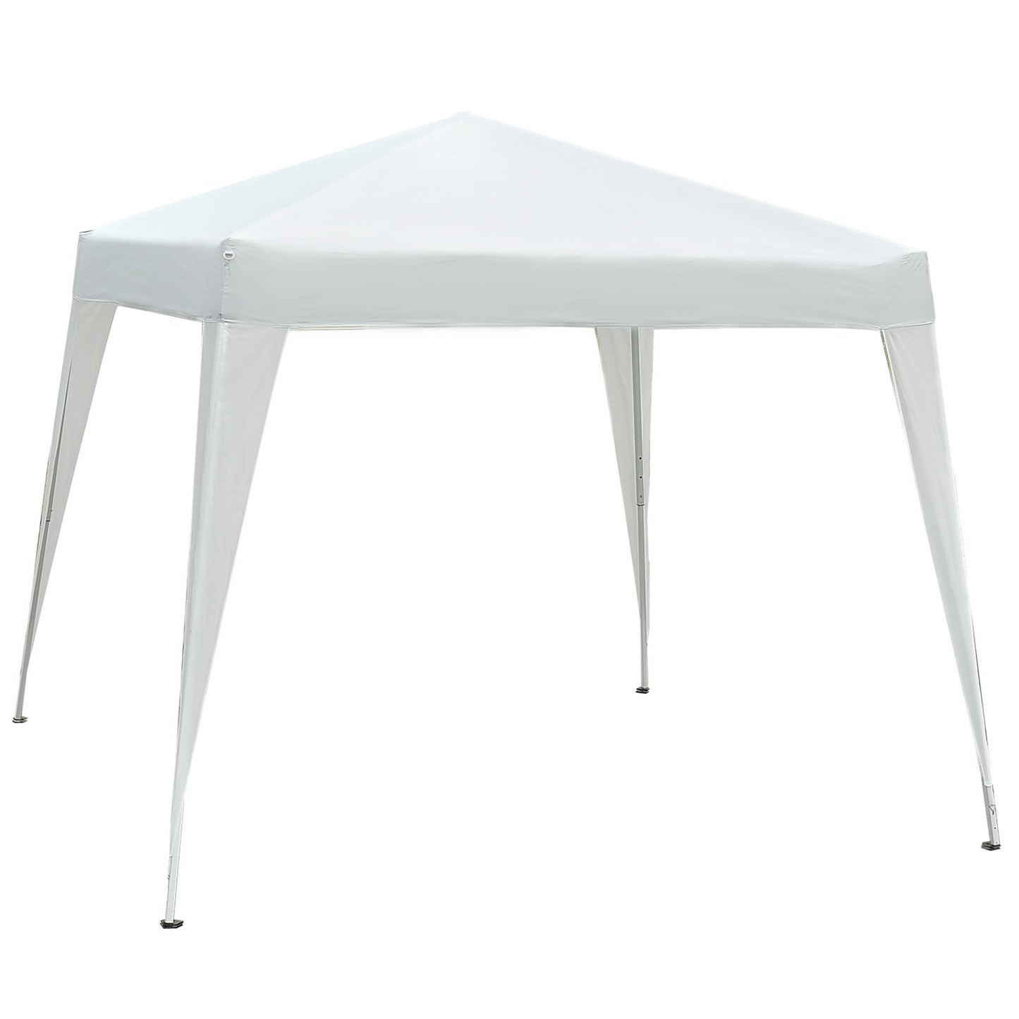 10' x 10' Arbor Barnum Folding Pop-up Garden Gazebo with Transport Bag-White
