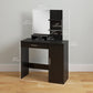 Vanity Desk with Mirror and Drawer - Black