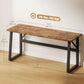 71" Computer Desk with Adjustable Feet - Brown
