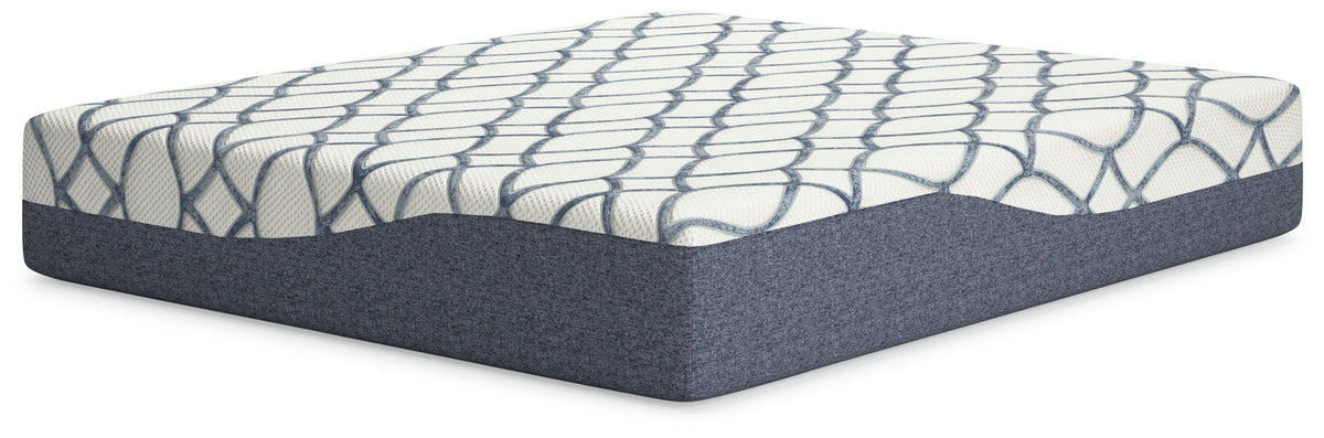 14 Inch Chime Elite 2.0 - California King Mattress - White / Blue