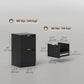 2-Drawer Lockable Filing Cabinet - Black