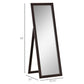 58" x 20" Full Length Mirror with Frame, Floor Standing Mirror, Rectangular Full Body Mirror for Bedroom, Living Room, Brown