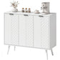 Sideboard Buffet Cabinet with 3 Doors - White