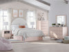 Wistenpine - 8 Pc. - Dresser, Mirror, Full Upholstered Panel Bed With Side Storage, 2 Nightstands - Blush