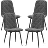 Upholstered Dining Chairs Set of 4 - Grey