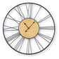 Brockett - Wall Clock - Black / Natural