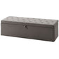 Tufted Velvet Storage Ottoman Bench - Grey
