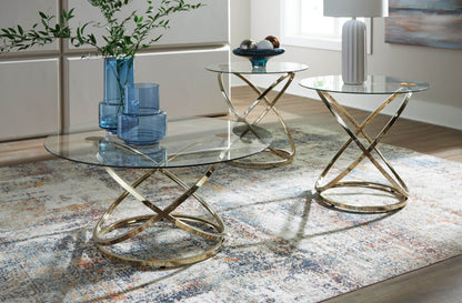 Crimonti - Champagne - Occasional Table Set (Set of 3) - Forward Furniture