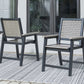 Mount Valley - Black / Driftwood - 7 Pc. - Dining Set