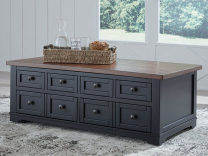 Wildenauer - Brown / Black - Lift Top Cocktail Table - Forward Furniture